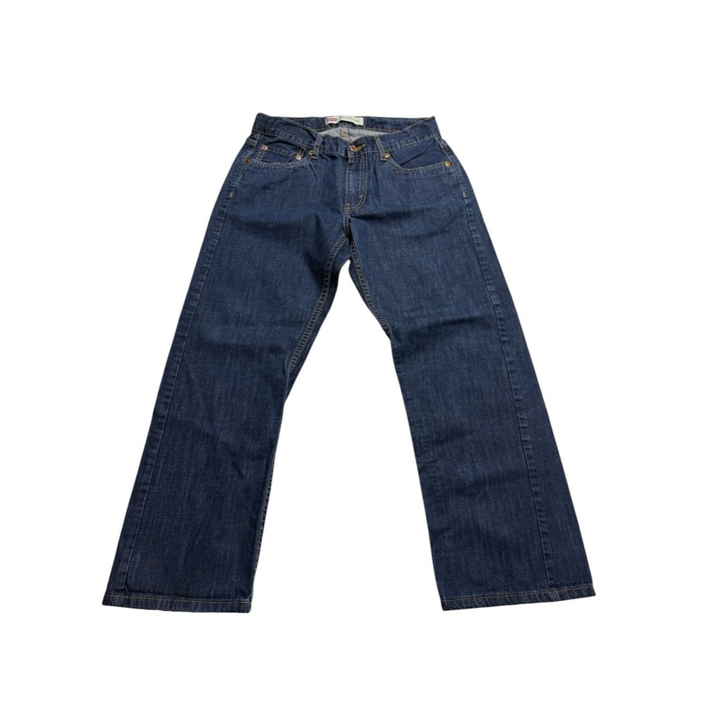 Levi’s 514 Straight Jeans Blue Boys Sz 10 Husky 30x26
